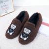 Cozy Women's Bear Slippers: Autumn Winter 2025 Collection - Fashionable, Versatile Plus Velvet Flat Cotton Shoes