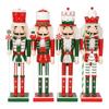 Nutcracker Figurine with Candy Ribbon Scepter Unique 50CM Nutcracker Decorative Figure with Candy Motif for Office Homes