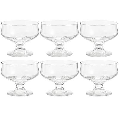 Parfait Glass, Aromatherapy Pudding, 285ml, Set of 6, Made In Japan, Dishwasher Safe, Footed Dessert Glasses, 35003HS-JAN-P