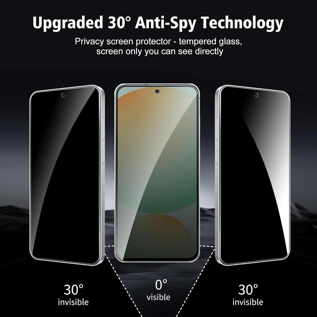 5 st. härdat glas för Samsung Galaxy A17 A16 A26 A56 A36 A54 A55 A34 A25 A14 A15 A52S A53 S20 S21 S23 S24 S25 FE anti-spionage skärmskydd