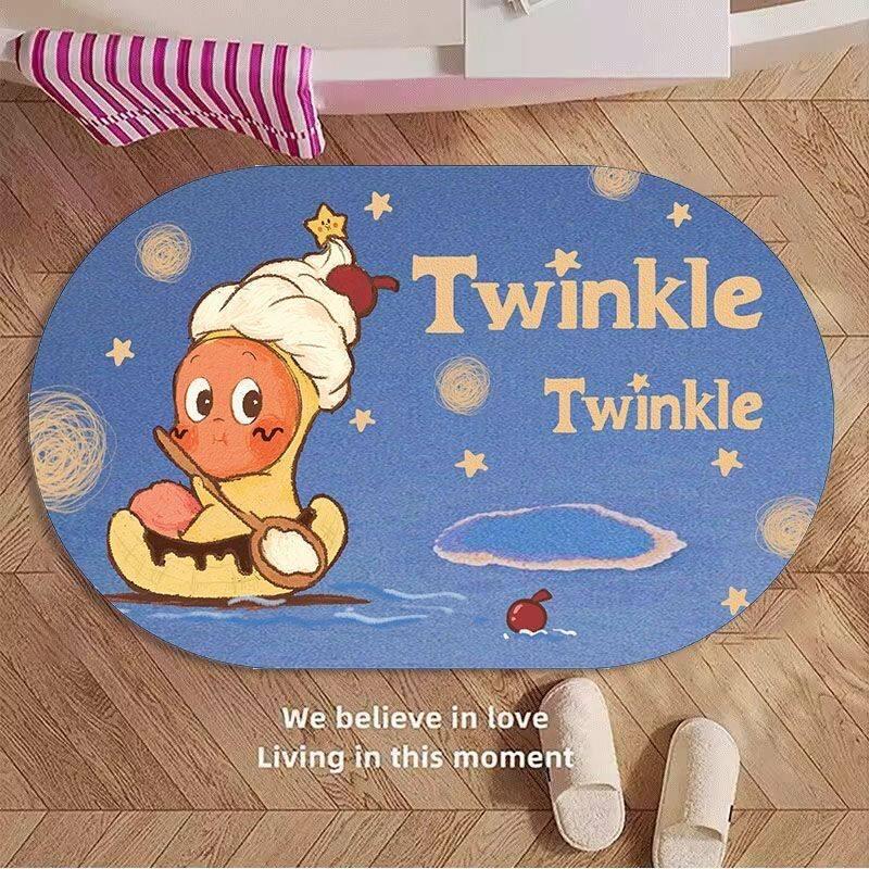 Cute Star Diatom Mud Non-slip Bath Mat - Water-absorbent Entryway & Shower Mat 40x60 cm