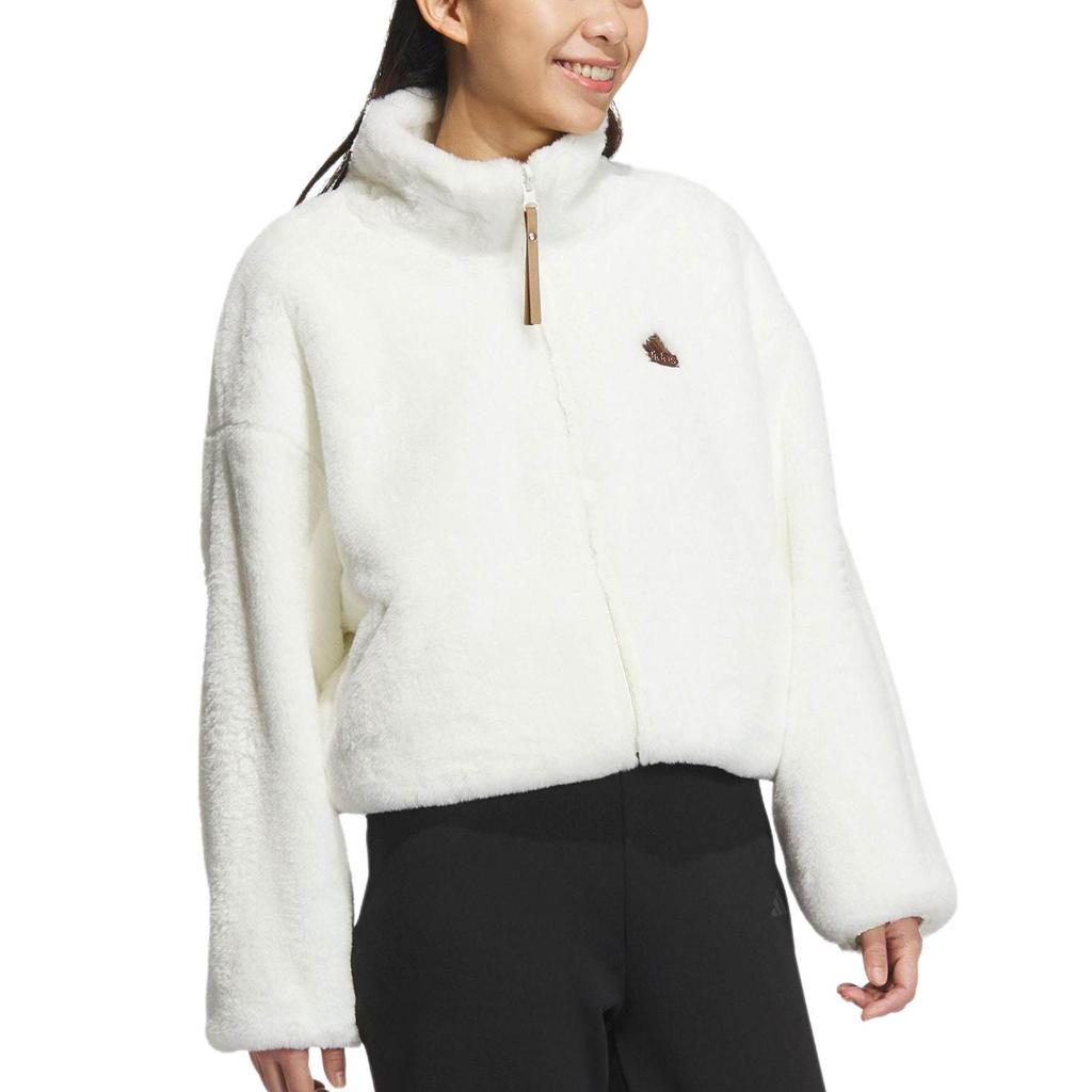 Adidas Fashion Sports Casual Jacket Women Jacket Jade-White JX6836