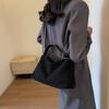 Faux Suede Feminine Crossbody and Shoulder Bag Simple Zipper Monochromatic High Quality Classic Versatile Fashion Pillow