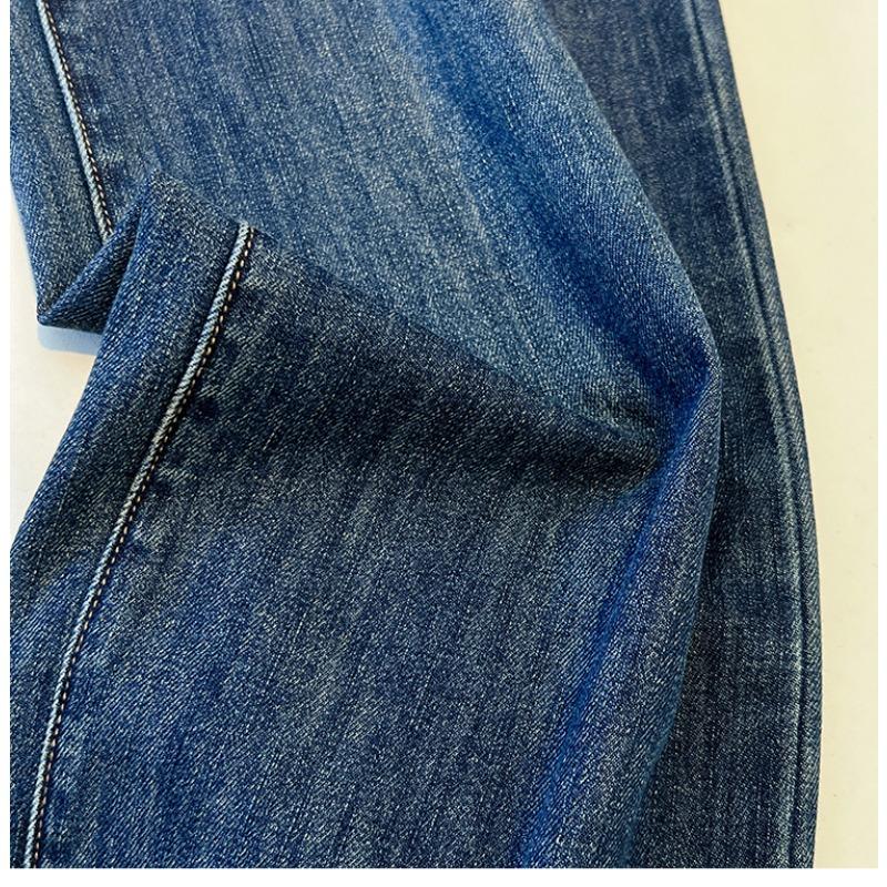 DIMANAF 2025 Plus Size Autumn Women Jeans Pants Denim Female Elastic Denim Blue High Waist Trousers Oversize Fashion New Pants 5XL