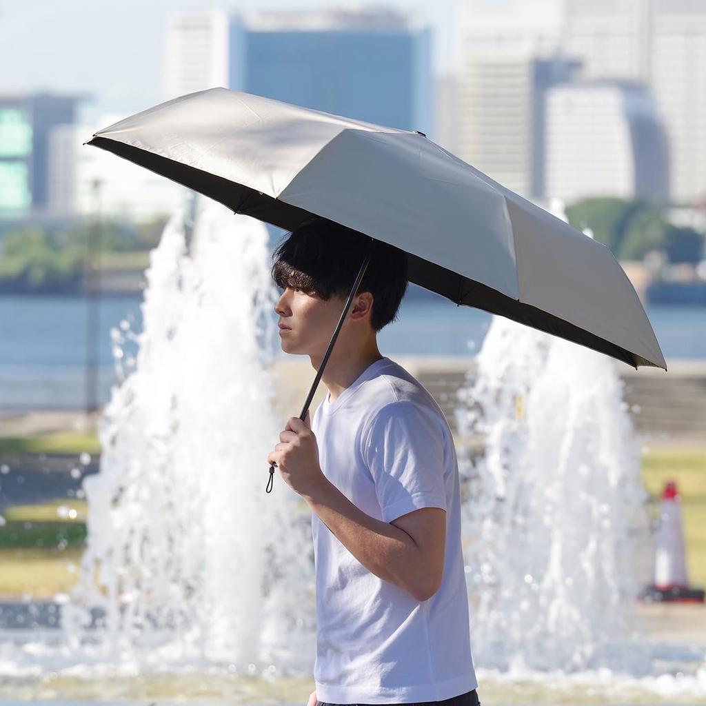 Nifty Colors Folding Peach Drop Carbon Lightweight Mini 5198BG Umbrella, Light-Shielding Fiber, 65,