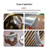 Steel Wire Brush with Plastic Handle - Stainless Steel & Copper Plated, Knife Type for Rust Removal and Cleaning
