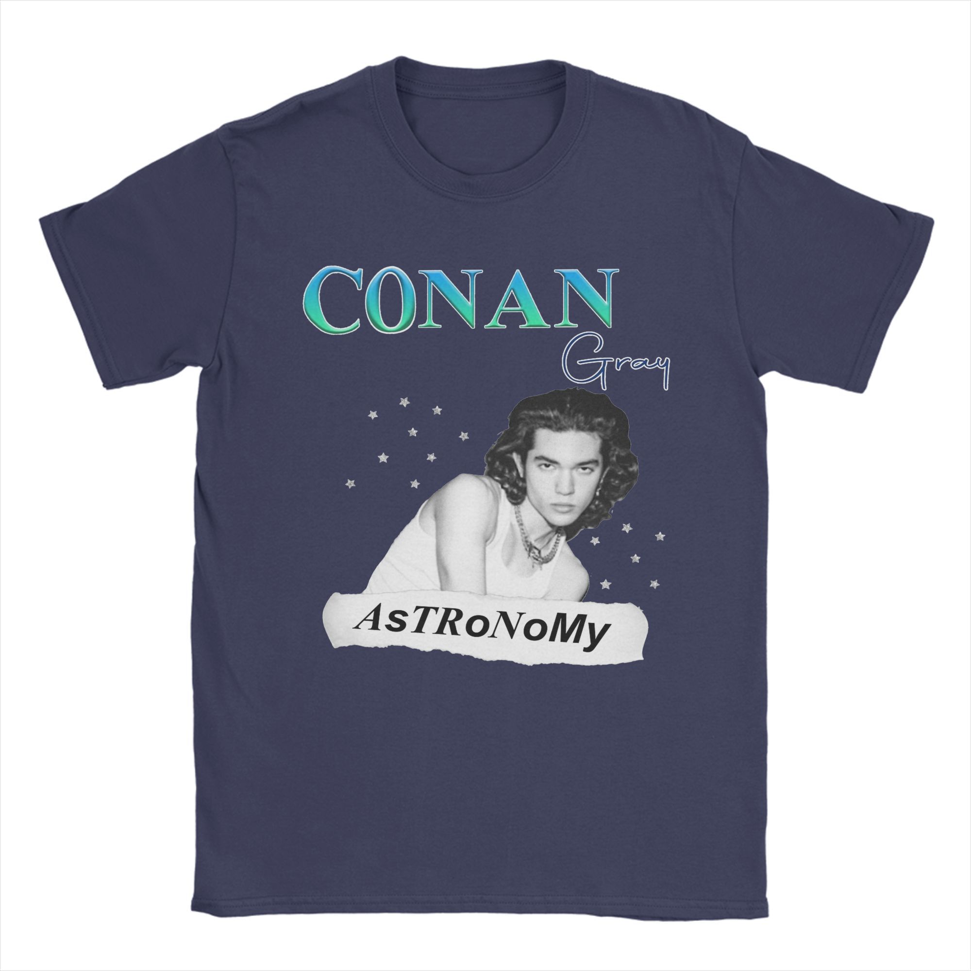 

Astronomy Conan Gray T-Shirts Men Novelty Cotton Tees Round Neck Short Sleeve T Shirt 4XL 5XL 6XL Clothing XL