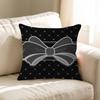Cute Pink Black Full Screen Bow Dot Cushion Cover Decorative Pillow Sofa Home Decor Case Pillow Cases