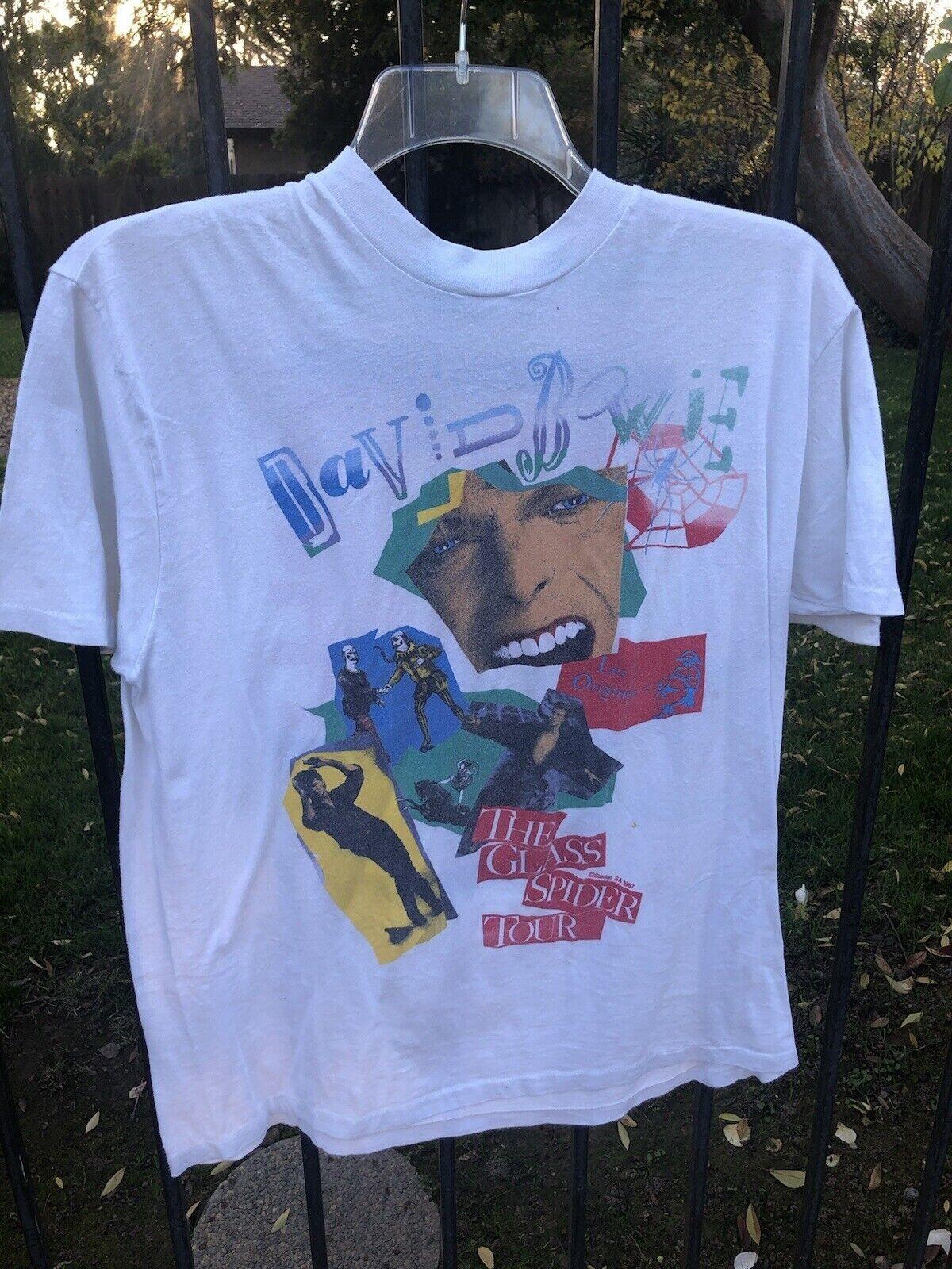 Rare David Bowie Glass Spider Tour Shirt remake vtg shirt classic style TE8628 XXL