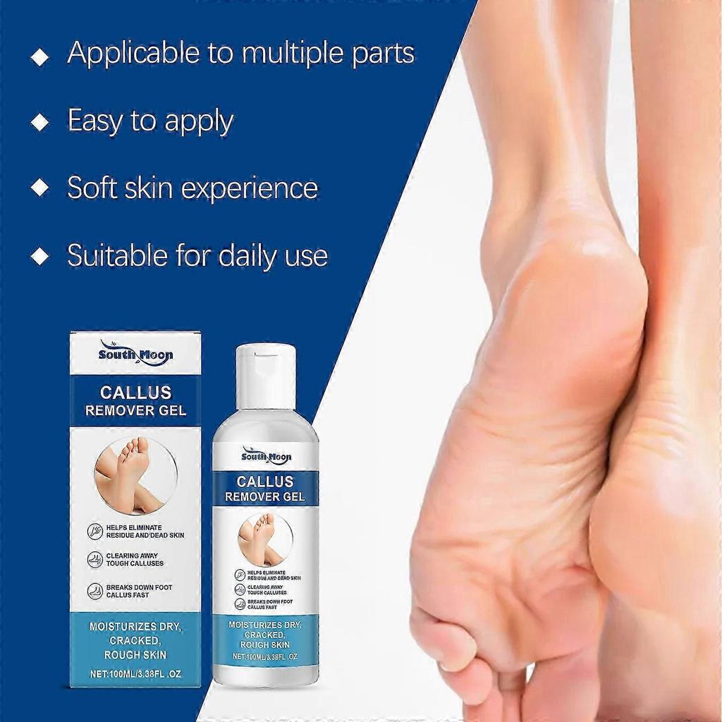1-5x Callus Remover for Feet, Extra Strength Foot Callus Remover Gel, Dead Skin Removal for Feet, Dry Cracked Heel Repair, Peel Exfoliator Foot Care
