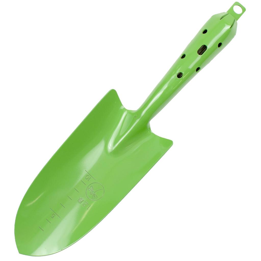 Transplanting Thick Made in Durable and Gardening Hand Yard Digging Trowel, Steel, Green, Japan, Reinforced, Heavy-Duty, Tool, Shovel, Scoop,