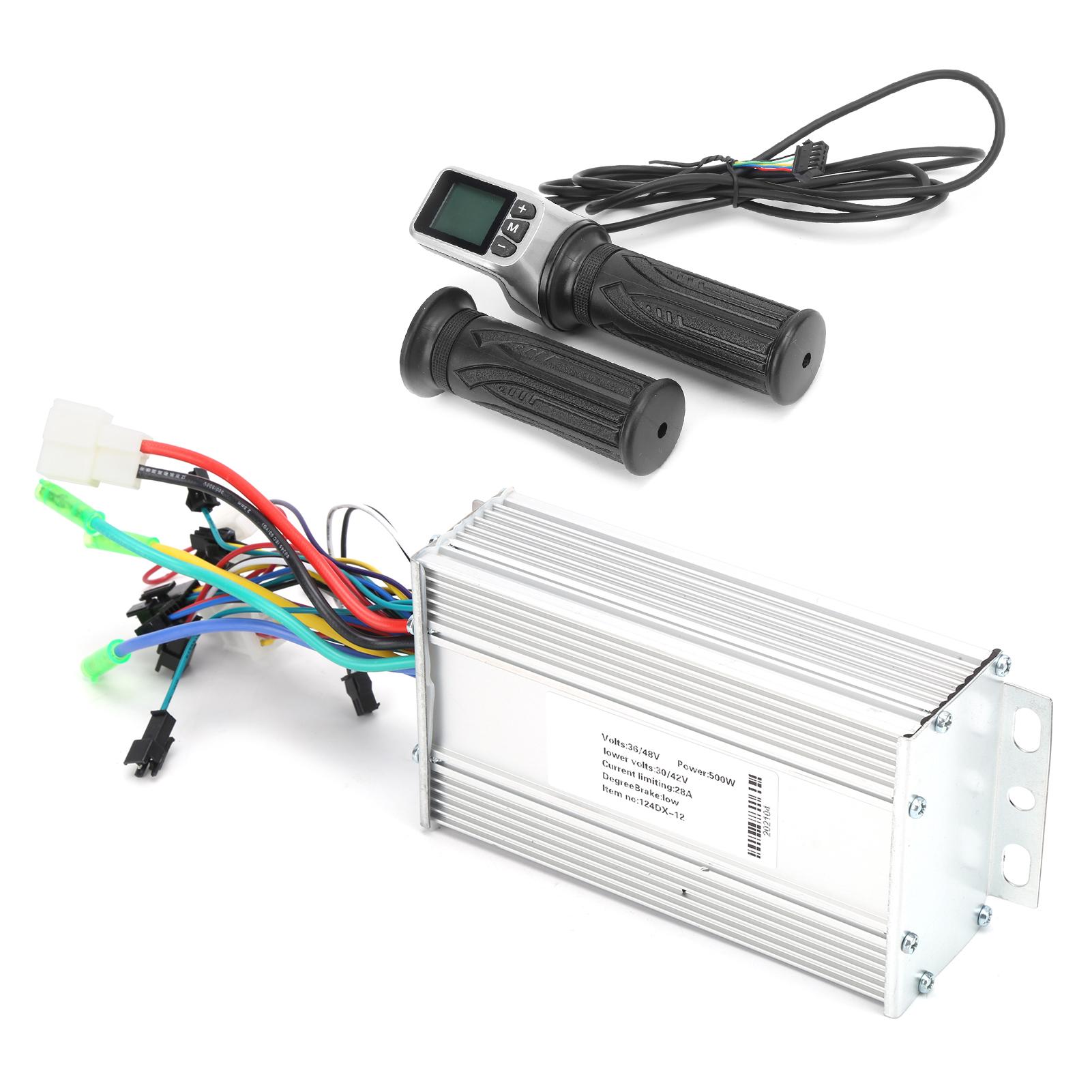 

36V 48V 500W Electric Scooter Brushless Controller with LCD Display Panel Thumb Throttle