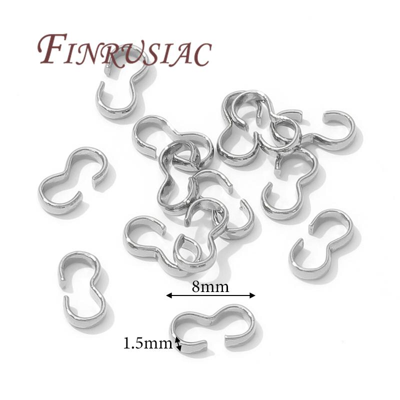 50-100Pcs 18K Gold Plated 3 Shape Clasps Connectors For Jewelry Making,Clasp For Bracelets Accessories DIY Jewelry Making