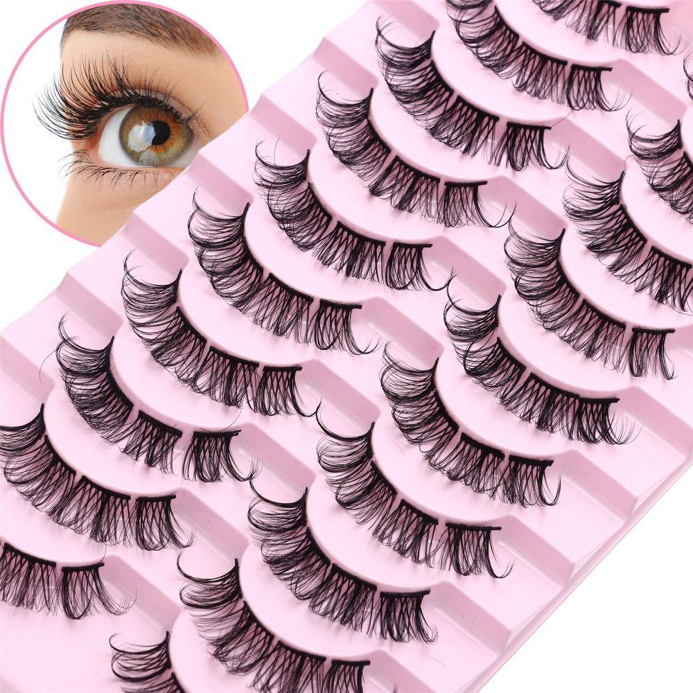 

DIY Тонкое наращивание Кластер ресниц Русская полоска ресниц Пушистые накладные ресницы Накладные ресницы