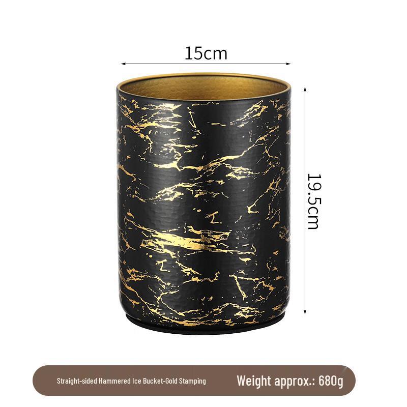 

ZISIZ Straight Hammered Ice Bucket