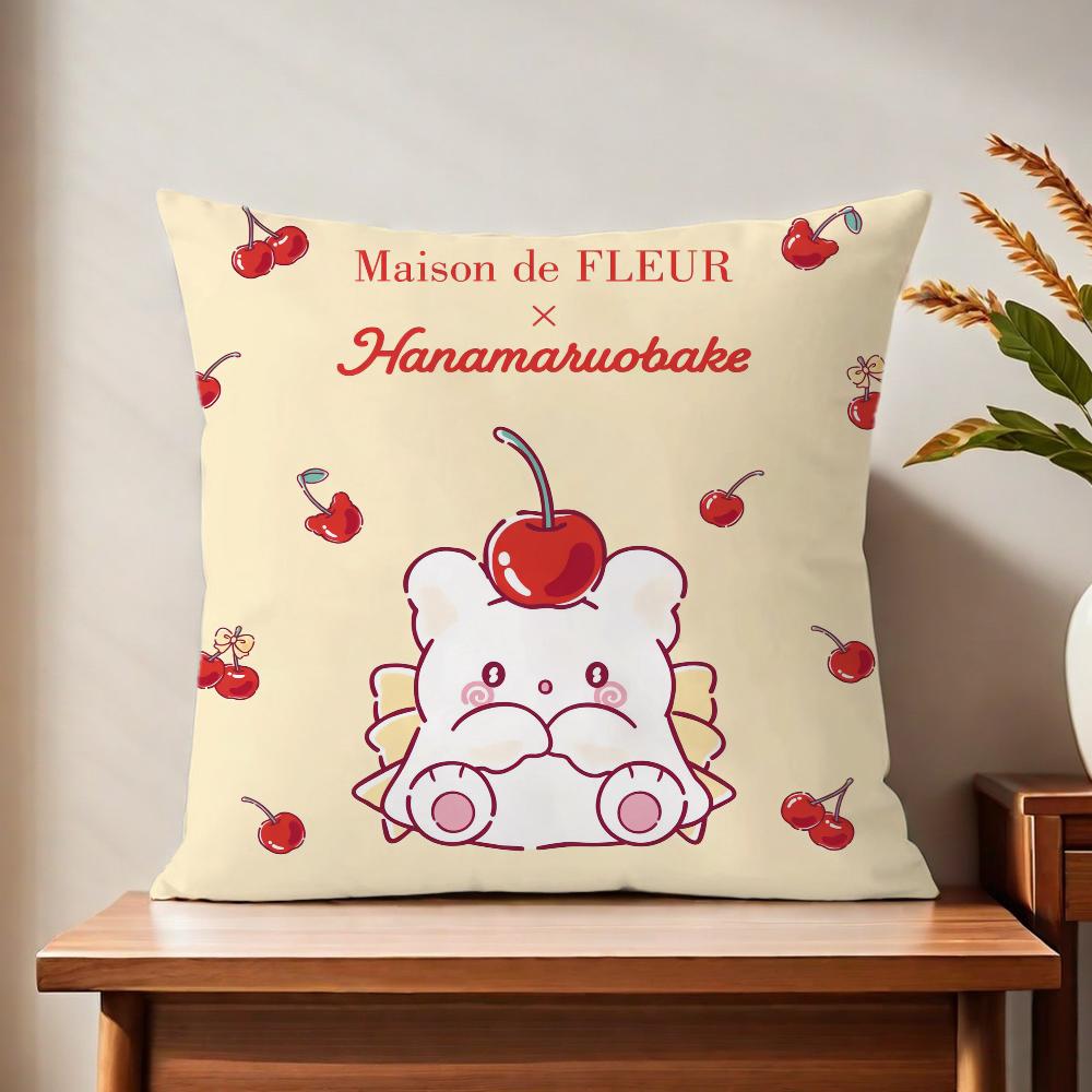 Hhanamaruobakee cartoon cushion cover For Pillow Printing Sofa Decoration Home Car Room Coffee Shop Office Nordic Simplicity