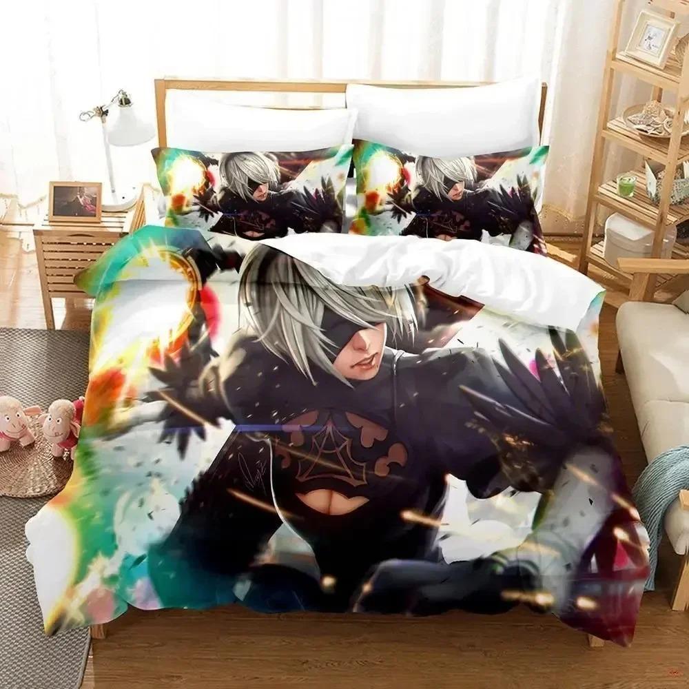 Nier Automata Bedding Set For Bedroom Soft Modern Bedspreads Comefortable Kids Duvet Cover Quilt Cover And Pillowcase