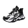 Children's Sports Shoes Boys' Velvet Warm Large Cotton Shoes Running Shoes Autumn and Winter New Girls' Leather Button Sports Shoes