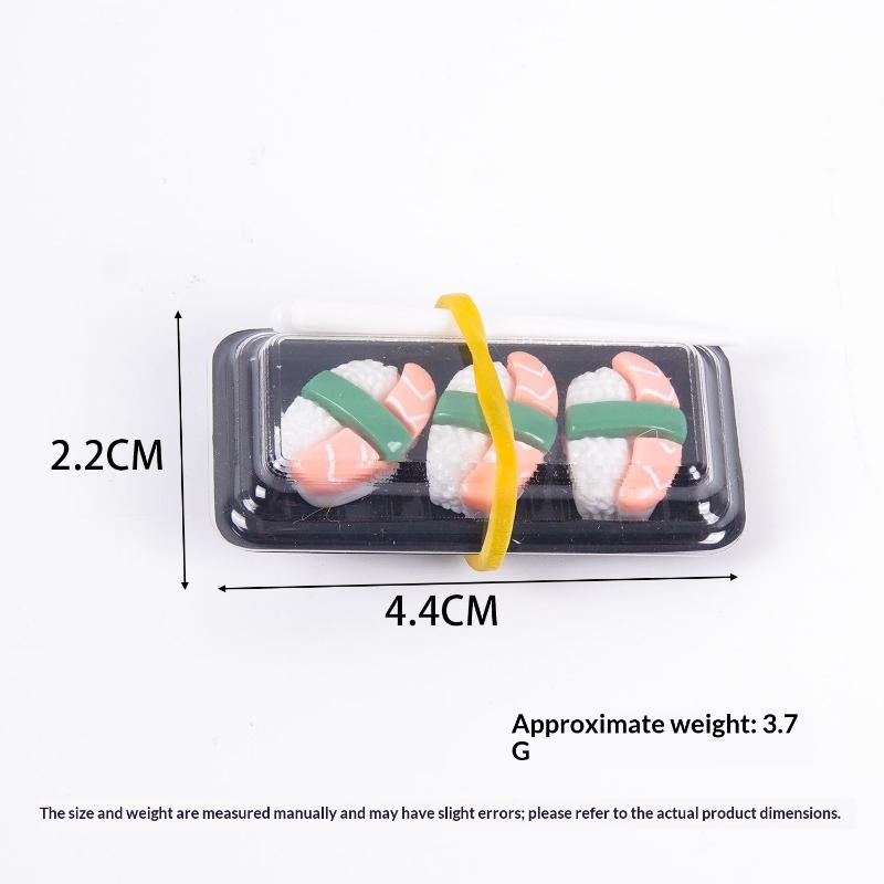 Dollhouse Sushi Bento Simulation Food Model Realistic Mini Ornament for Doll House Kitchen Decor Props