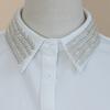 1 piece of luxurious original beaded exquisite women's fake collar, versatile and suitable for spring, summer, autumn and winter