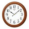 Seiko Clock Wall Clock Radio Analog Wood Frame Brown Wood KX388B