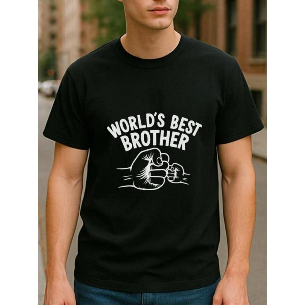 European Sizes Men S Print Short-Sleeved T-Shirt _ Casual Commuting, Sweat-Absorbing and Quick-Drying, Loose Crew Neck S чёрный