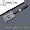 car key cover carbon fiber car key shell full wrap buckle Suitable for Changan Deepal S07 G318 L07 S05 SL03