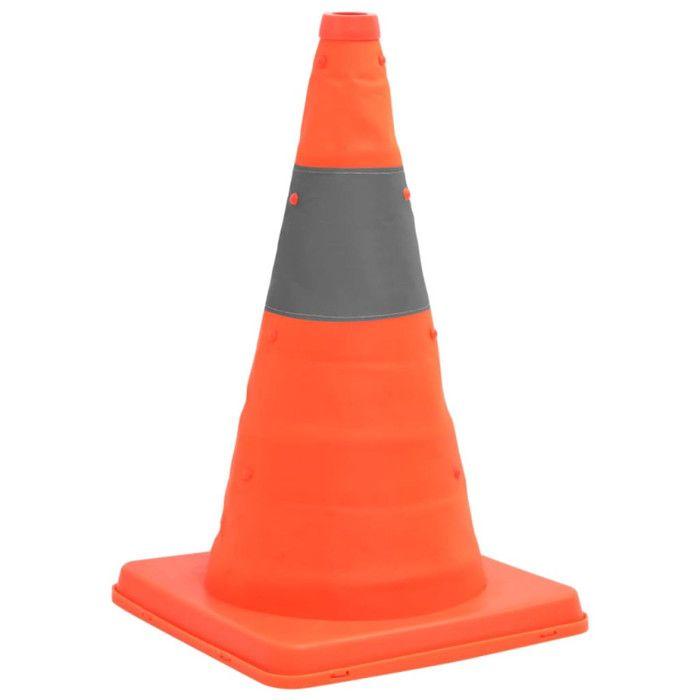 Cônes de signalisation escamotables 10 pcs 42 cm