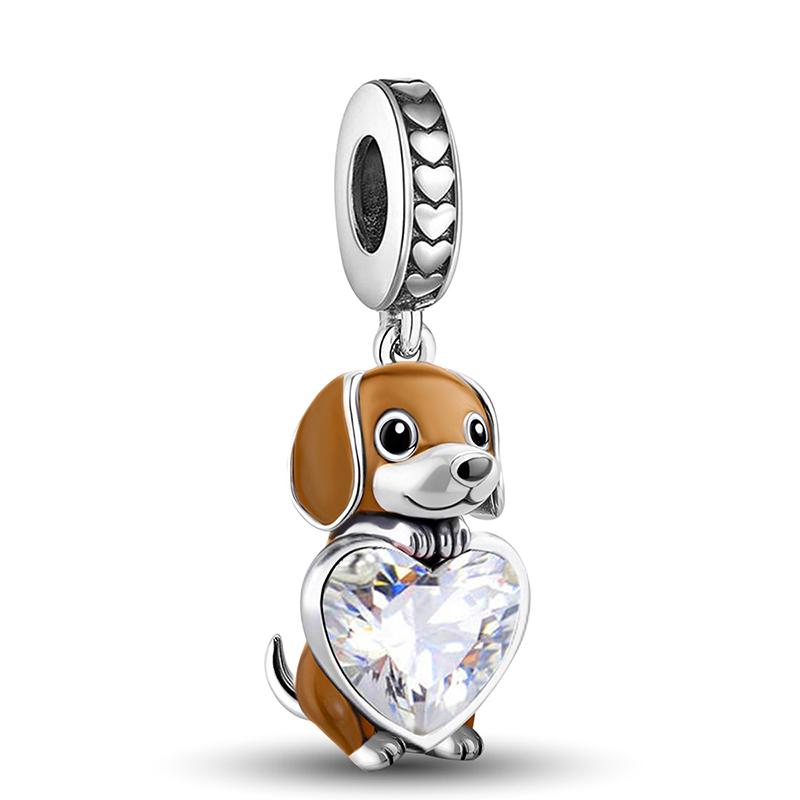 Copper Cute Dog Butterfly Kapibala Octopus Charms Beads Fit Original Pan Bracelet Bangle High Quality Diy Jewelry