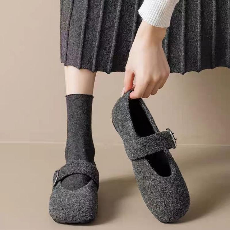2026 New Mary Jane Shoes Women Wear New Autumn and Winter French Retro Temperament Flat Shoes for Women  Zapatos