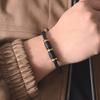 Men's Leather Bracelet, Woven Leather Cord with Beads, Simple and Fashionable, Versatile Hand Chain