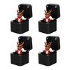 1/2/4Pcs Christmas Middle Finger In A Box Ornament Pop-up Santa Claus Reindeer Snowman Box Desktop Decoration Tricky Props Gag Prank Gift