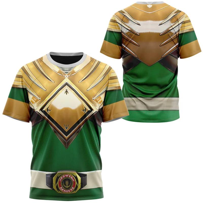 Anime Peripherie Dinosaurier Team Außergewöhnliches Marine Team 3D Gedrucktes Sommer Bequemes Lässiges Kurzarm Herren Damen T-Shirt