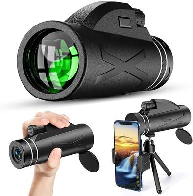 HaleBor Telescope Manufacturer 80X100 Outdoor Single Tube Low Light Night Vision High-definition and High-power Clip Phone Telescope