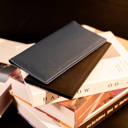 Dom Teporna Men's Long Wallet, Cowhide Leather, Ultra-Thin 1cm YKK Zipper, Coin Purse, Slim Wallet, Bill Compartment, Card Slots, Gray