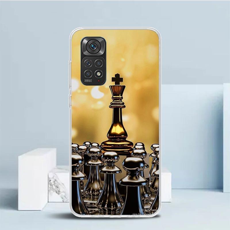 Competitive Chess Game Phone Case For Xiaomi Redmi Note 15 14 14S 13 12S 12 Pro Plus 11S 11 11T 11E 10S 10 + Soft TPU Back Cover