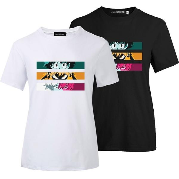 New Japanese Anime My Hero Academia T-Shirt Cool Short Sleeve Cartoon Printed Tee Shirt Tops