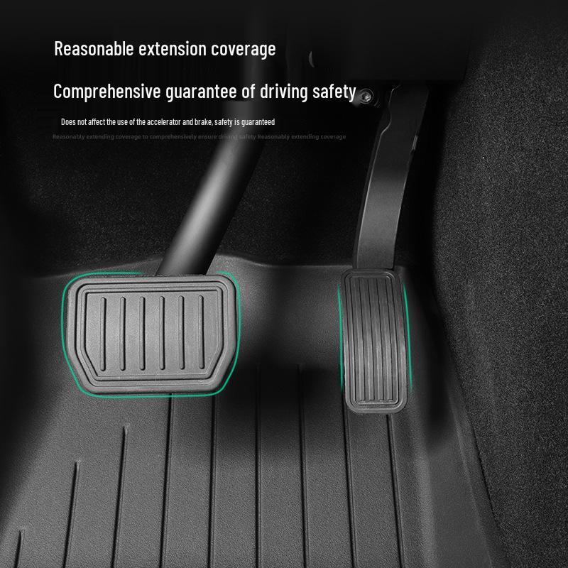 Extended TPE Floor Mats for 2019-2025 Tesla Model Y