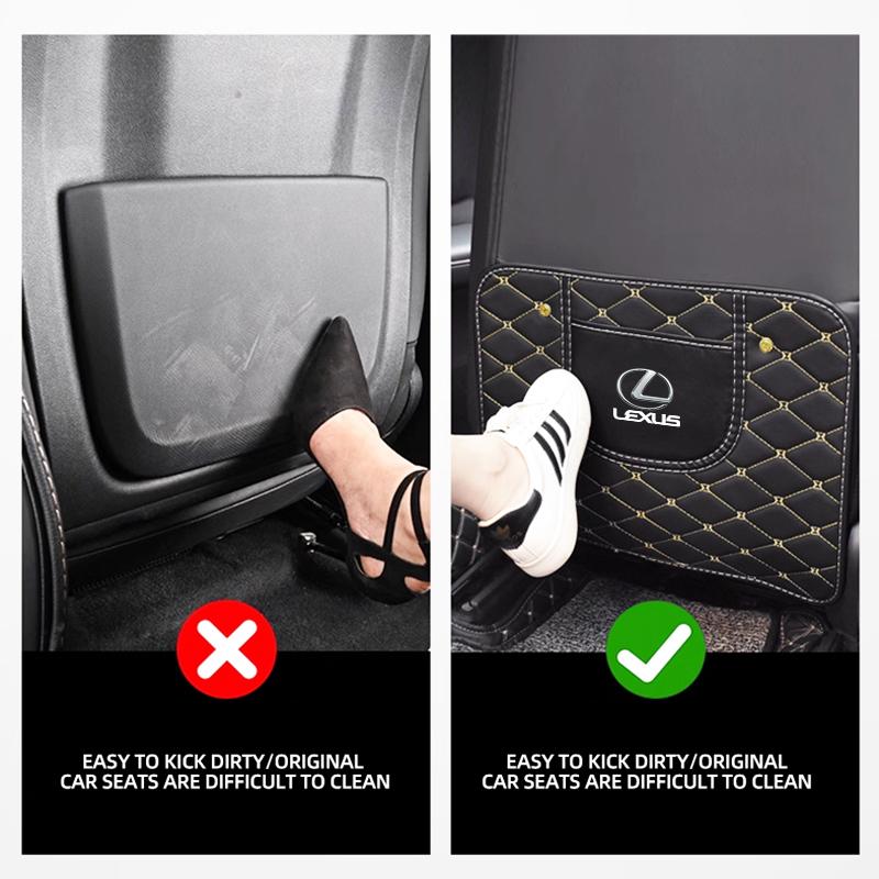 Car Seat Back Anti Kick Pad Leather Interior Anti Scratch Protector Cover For Lexus EX300H RX450H IS300H ES300H NX RX GS Al20