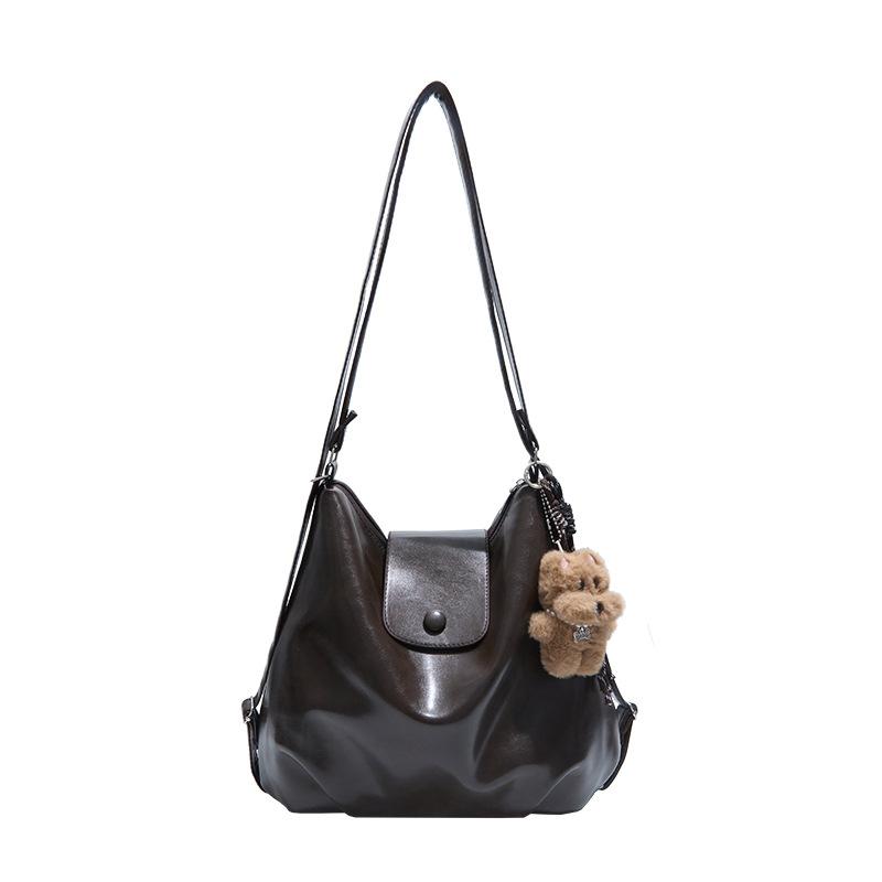 Multifunctional large-capacity bag women's 2025 autumn and winter new shoulder bag retro messenger bag commuter shoulder cloud bag