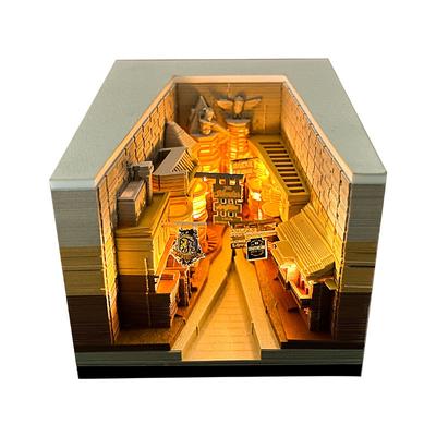 Calendario 3D Bloque Notas Modelo Miniaturas Decoración del hogar Festival Regalo Obra de arte Presente de Navidad Figuras Decoración Artesanía Recuerdo