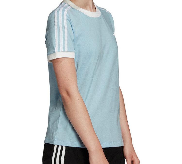 Adidas Originals Set in Sleeve T Shirt Women's Blue FM3322