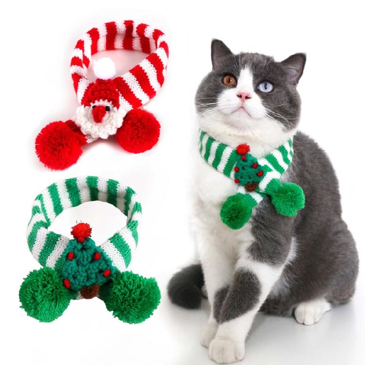 Chien Animal de Compagnie Chien Animal de Compagnie Écharpe Père Noël Chiens Animaux de Compagnie Chats Déguisement Fournitures