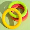Soft Pull Ring Dog Toys Pet Flying Disk Training Ring Puppy Interactive Chewing Toy Outdoor Interactive Toy Dog Playing Supplies