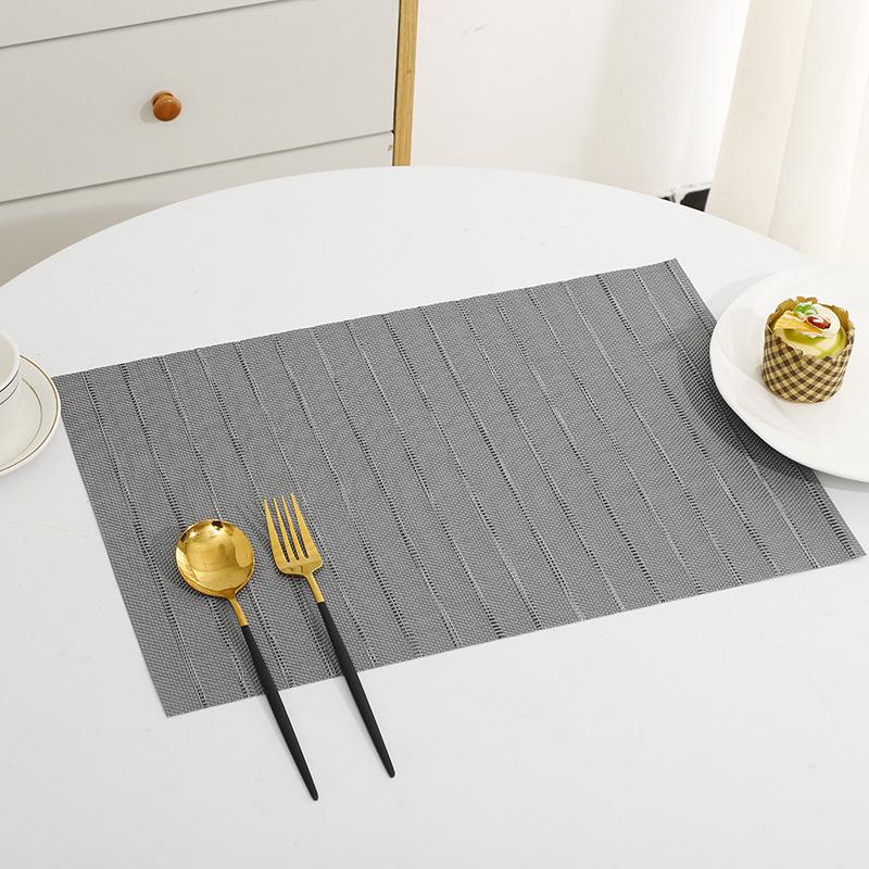 High-End Modern Minimalist Easy-Clean Oil-Proof Anti-Scald Heat Resistant PVC Insulated Placemat.