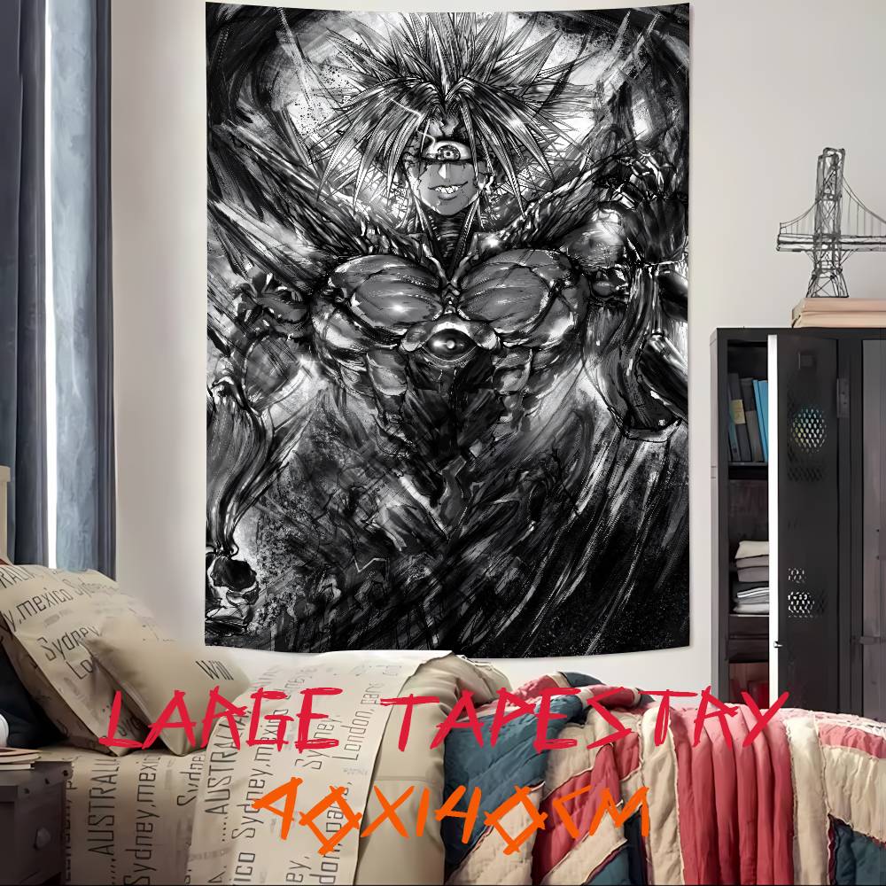 Large HOT Popular Cool Anime One PPunchS Top Man Tapestry Decoration Bedroom Dormitory Background Tapestry