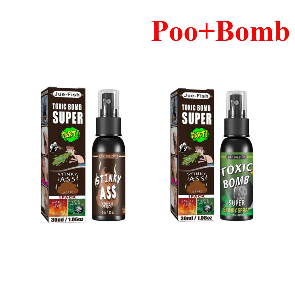 30ML Liquid Fart Spray Can Stink Bomb Ass-Smelly Stinky Gas Crap Gag Prank Non Toxic Smells Novelties Toy Joke Party Supplies