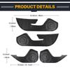 KUNGKIC Door Kick Guards for Subaru 3rd Generation Crosstrek GU Door Scratch and Stain Custom Interior Interior Carbon Fiber Look (2022, 2023, 2024,