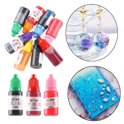 10ml Art Crafts Biżuteria Dostawy Mydła Barwnik Barwnik Kryształ Żywica Epoksydowa Pigment