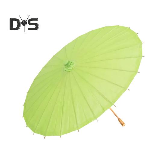 20/30/40/60/85CM Colorful Paper Umbrella Chinese Style DIY Crafts Decorative Oil-paper Painting Umbrella Bamboo Handle Oriental Parasol Party Favors